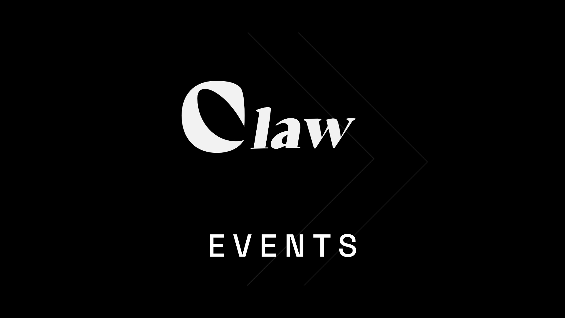 Der Schriftzug CLAW Events